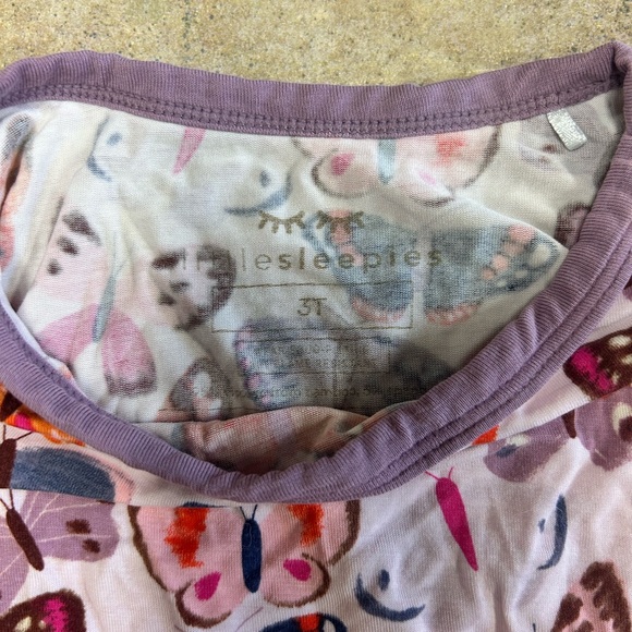Little Sleepies Multicolor Butterfly Kids Pajama Set - Picture 3 of 7